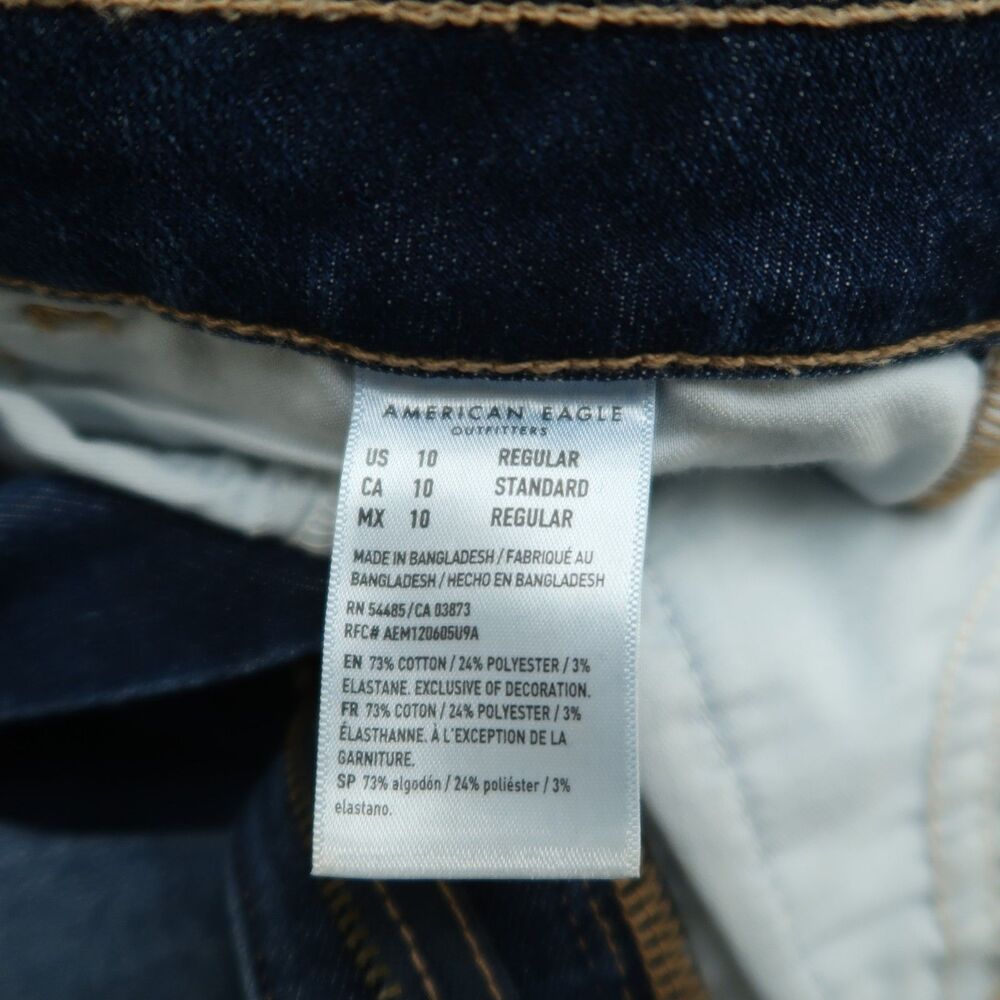 American Eagle Jeans Women's 10R High-Rise Jegging Denim 29" Inseam Distressed - Picture 9 of 16